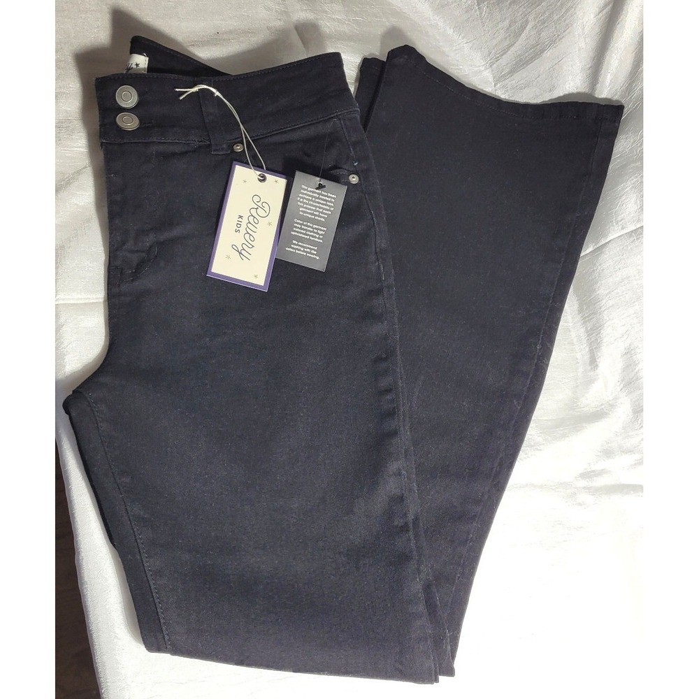 Stitch Fix Revery Mid-Rise Adel Superflare Pull On Skinny Jeans - Black - Sz 16
